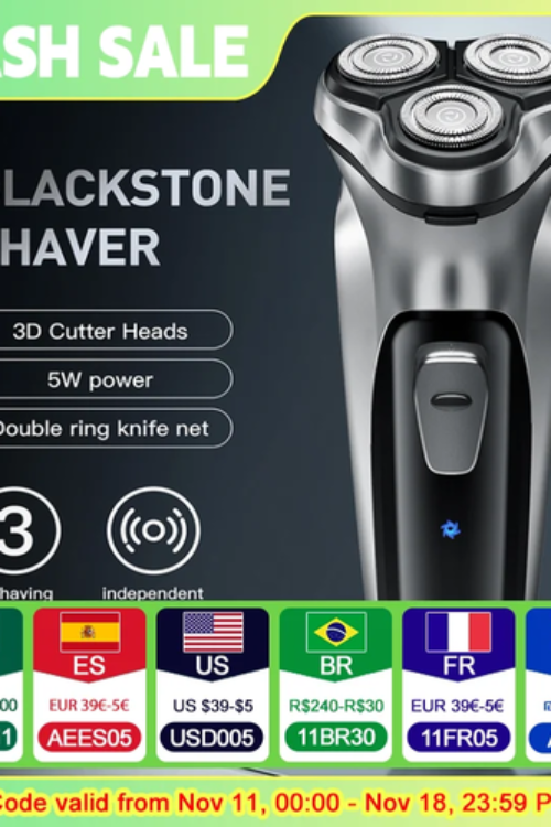 ENCHEN Blackstone Electrical Rotary Shaver for Men 3D Floating Blade