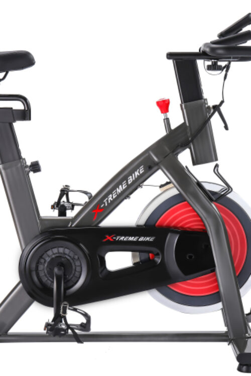Indoor Cycling Bike 4-Way Adjustable Handlebar & Seat LCD Monitor