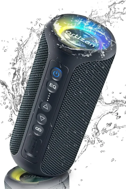 Ortizan Bluetooth Speakers 40W Loud Sound Portable Wireless Stereo Speaker IPX7 Waterproof Dual Pairing Deep Bass LED Music Box