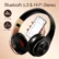 Men Gift Gold Wireless Headphones Bluetooth Earphone Stereo Headset Game with Build-in MIC with Universal for Android and iOS