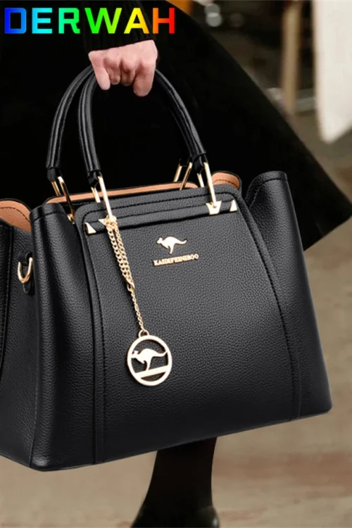 Soft Leather Luxury Handbags Women Bags Designer 3 Layers Shoulder Crossbody Sac Ladies Large Capacity Shopping Messenger Tote