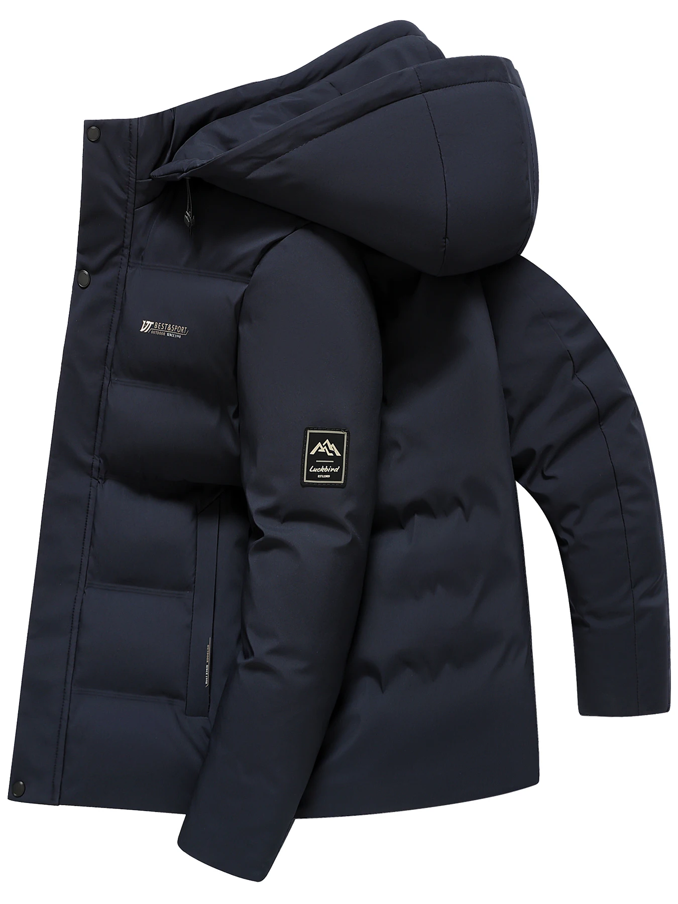 Men's thick and warm cotton jacket for autumn and winter, business and casual men's cotton jacket, top clothes - Image 5