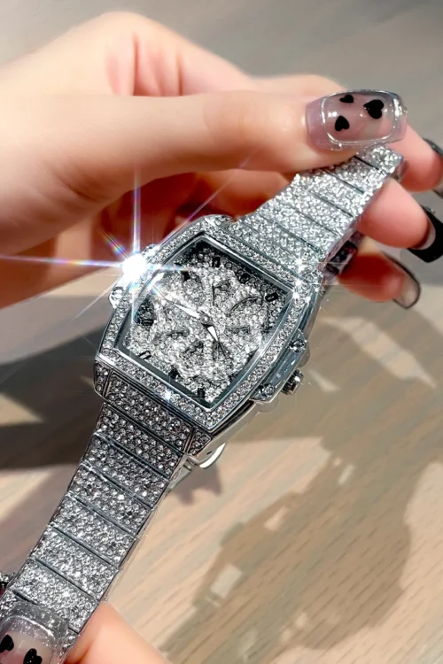 NASIR Women’s Watch 2024 New Light Luxury Niche Full Diamond Women’s Watch Rotating watch