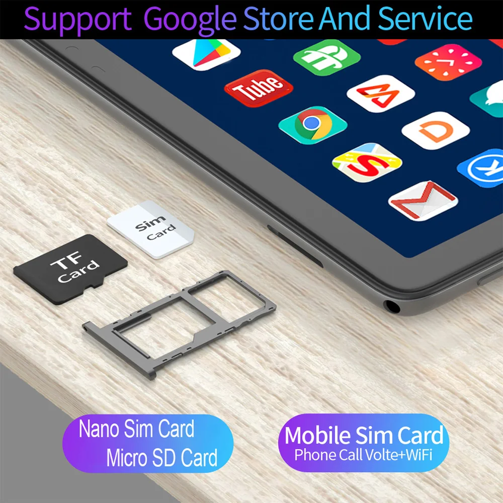 New Google 10.1 Inch HD Display Pad Octa Core Android 13 Tablets Dual SIM Dual Cameras WiFi AI Speed-up Tablet PC 4GB+64GB ROM - Image 5