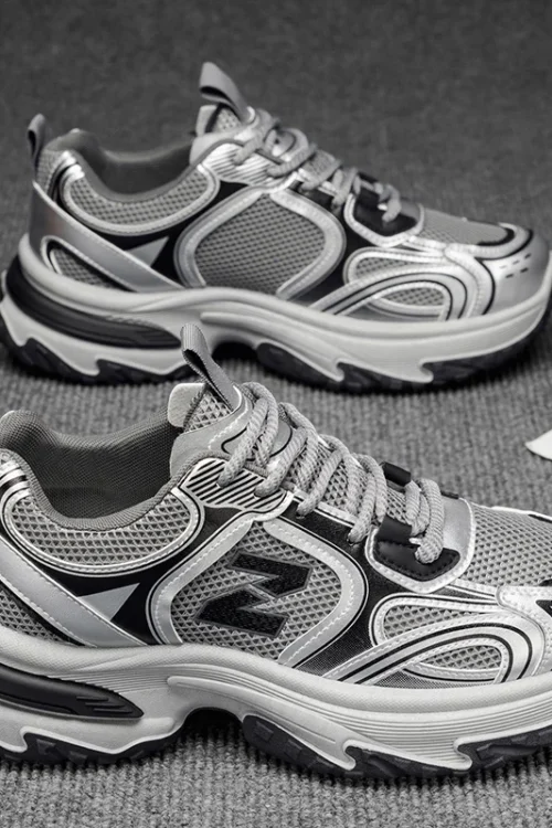 2025 New Thick – Soled Height – Increasing Men’s Sneakers, Retro Style Mesh Breathable Versatile Casual Shoes