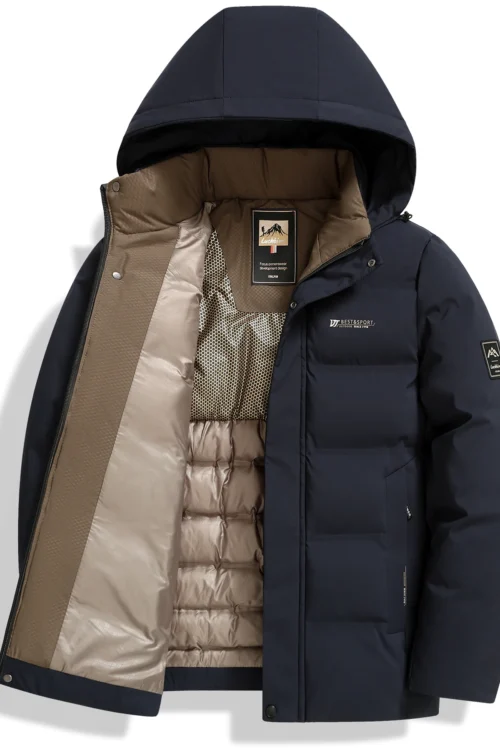 Men’s thick and warm cotton jacket for autumn and winter, business and casual men’s cotton jacket, top clothes