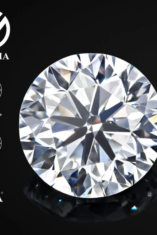 GRA Certified Super White D Color Moissanite Stone Round Cut 5.0mm to 12.0mm VVS1 Pass Diamond Tester with Certificate