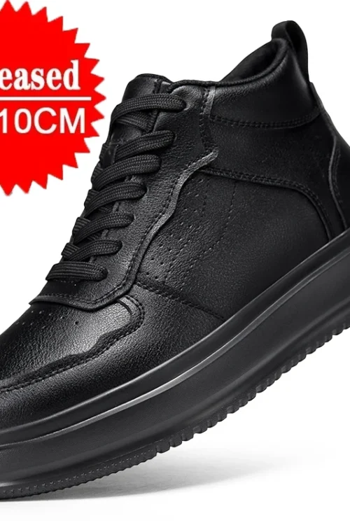 Men’s Elevator Shoes Invisible Increasing Insole 6/8/10cm Versatile Thick Bottom Sports Shoes Men’s Casual high-top Board Shoes