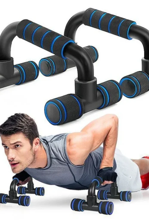2Pcs Non-Slip Push-Up H-Shaped Support Bar Stand Home Fitness Gym Handles Pushup Bars Exercise Arm Chest Muscle Training Bracket