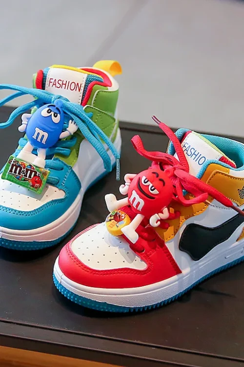 New Children Casual Shoes Four Seasons Kids Single Sneaker Mandarin Ducks Basketball Sports Shoes Boys Girls Sneaker Board Shoes