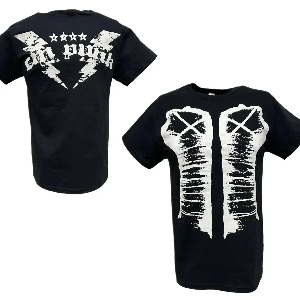 2025 Summer3D Printed Wrestler CM Punk T-shirt Children's Sports Large Top Men's White/Black CM Punk Best In The World Ringer - Image 4