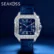 SEAKOSS 40mm Diamond Wristwatch Luxury Women Watch Moissanite Wristwatch Hip Hop Iced Out Automatic Mechanical Watches for Men 