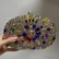 European American Party Banquet Clutch Sunflower Evening Bag Rhinestone Crystal Wedding Handbags and Purse Unique Clutch Bags