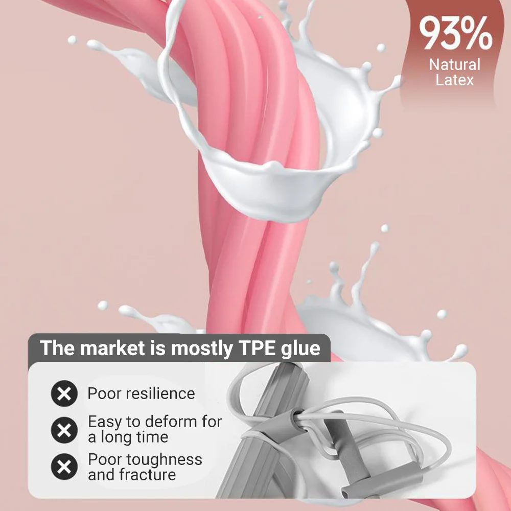 6-Tube Resistance Band Non-Slip Handles Household Fitness Yoga Abdominal Strengthening Sit-Up Assistive Sports Exercises At Gym - Image 5