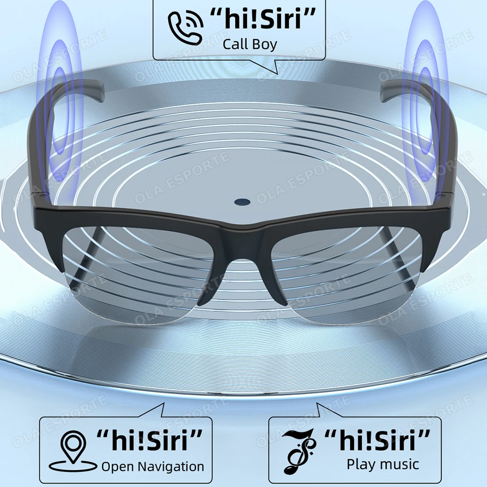 New Outdoor Sports Smart Glasses 2026 Music Control Wireless BT Voice Calls Photosensitive Color Change UV Polarized Sunglasses - Image 5