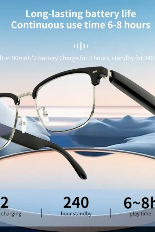 Smart Glasses Headset Wireless Bluetooth 5.0 Sunglasses Outdoor Sport Earphone Calling Music Eyeglasses App Translator AI