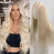 Straight U Part Wigs Brazilian White Blonde Human Hair For Women 150% 180% Density U Shape Wig 14-28 Inch No Leave Out No Glue