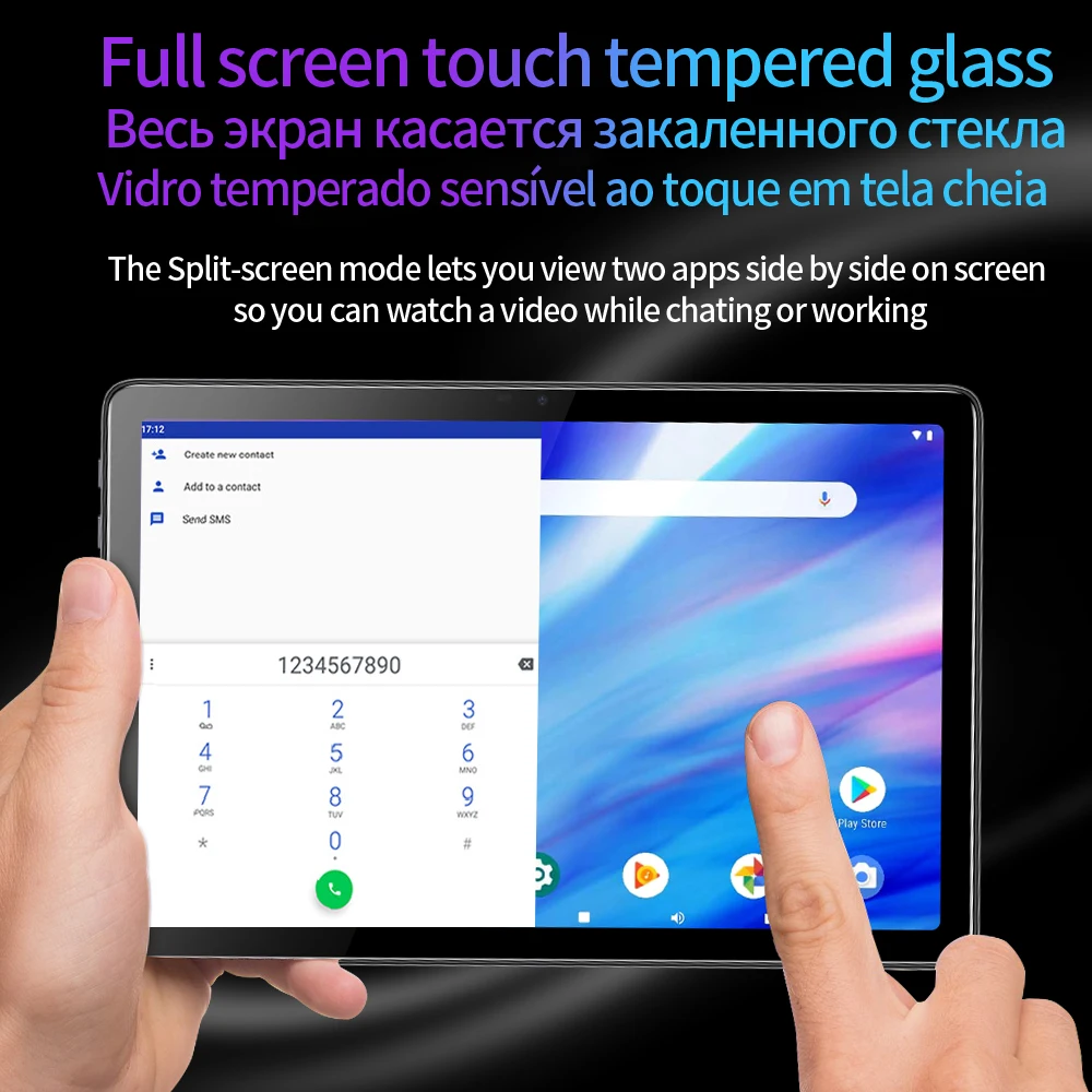 New Google 10.1 Inch HD Display Pad Octa Core Android 13 Tablets Dual SIM Dual Cameras WiFi AI Speed-up Tablet PC 4GB+64GB ROM - Image 3