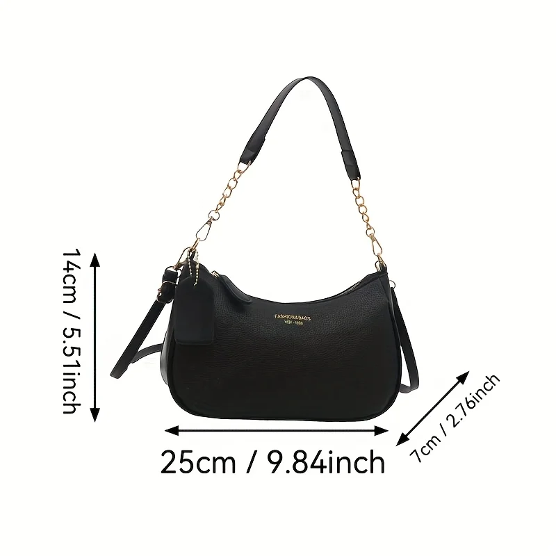 Fashion Shoulder Crossbody Bag with Adjustable Strap, Elegant Underarm Bag for Leisure Daily Party Handbag, Women'S Shoulder Bag - Image 3