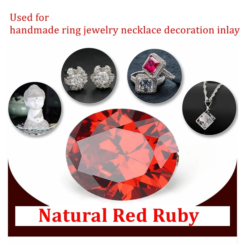 Brilliant Cut 13x18mm Oval Cut Red Garnet Gemstones Natural Mined Garnet Diy Jewelry VVS Gem For Diy Jewelry Making - Image 2