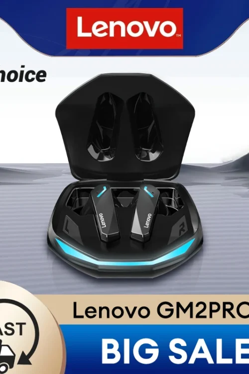 100% Original Lenovo GM2 Pro Bluetooth V5.3 TWS Wireless Earphones Stereo Sport Earbuds Game Music Dual Mode Low Latency Headset