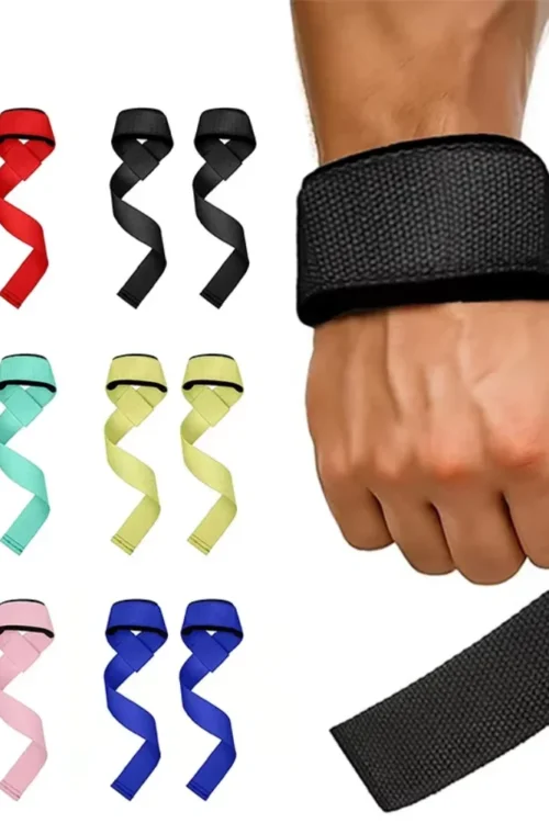 Adjustable Non-slip Weightlifting Wrist Straps for Strength Training Gym Fitness Lifting Support Sports Grip Band