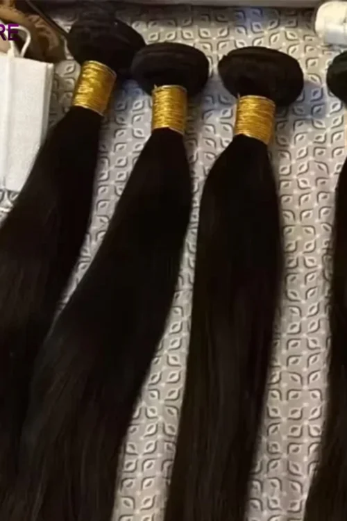 18A Bone Straight Human Hair Bundles Soft 100% Raw Virgin Hair Extensions For Women Hair Weave Bundle Deal Double Weft Wholesale