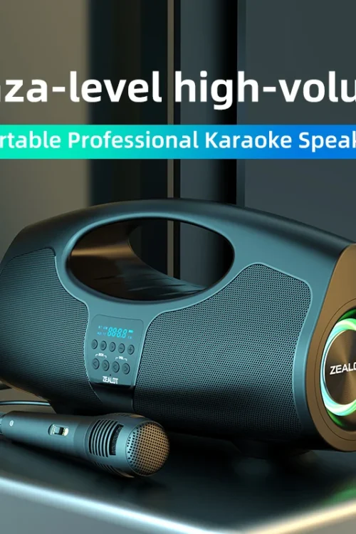 Zealot-P1M Bluetooth Speaker 40W Wireless Party Speaker with Bluetooth 5.0, Stereo Sound,Comfortable handle,Controllable light