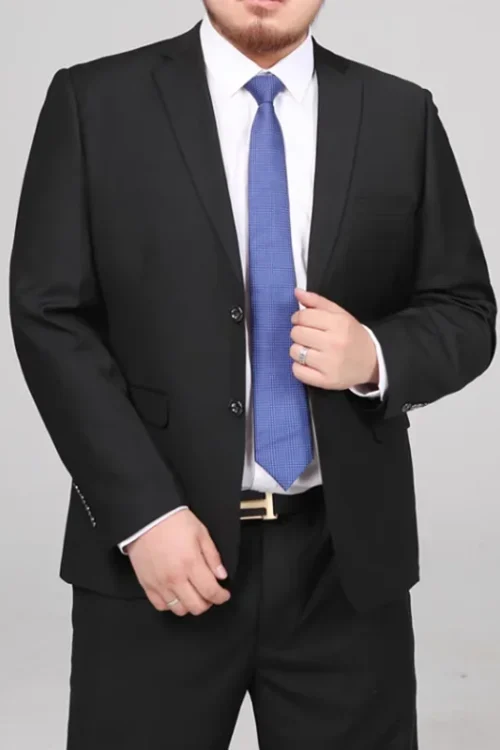 Men’s M-10XL Spring New Wedding Fashion Handsome Suit Business Cargo Trousers plus Size Two Sets Fat Friendly Clothing