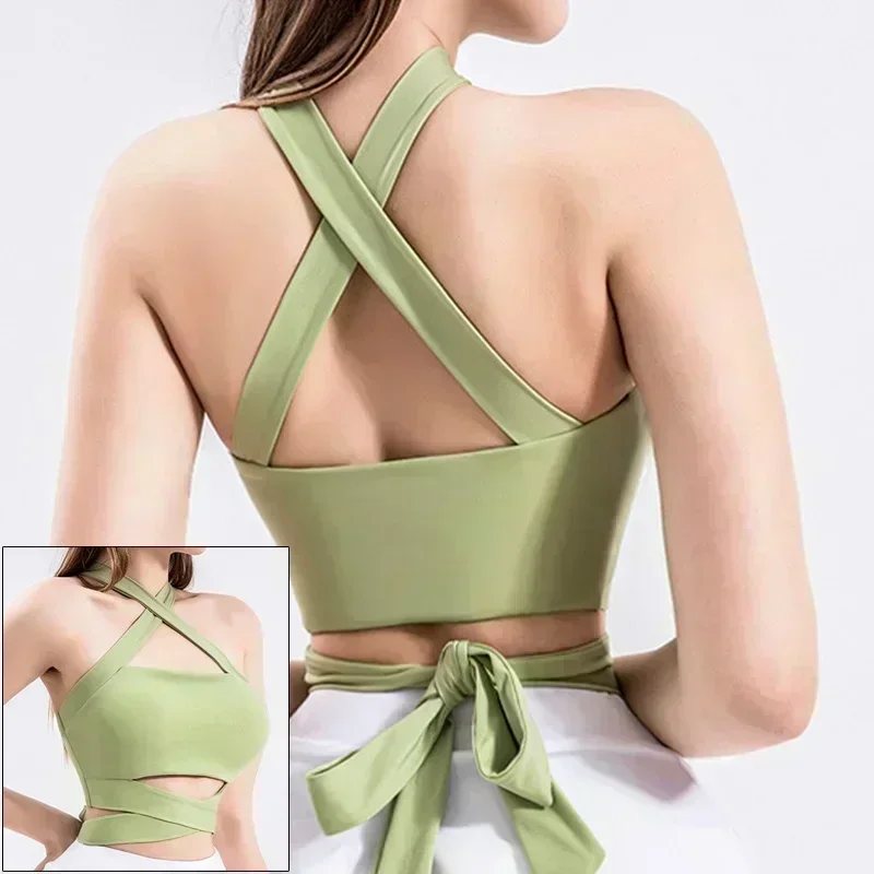 Cloud Hide Front Zipper Sports Bra Women Underwear Push Up Yoga Crop Top Bras Solid Athletic Vest Gym Fitness Shirt Sportswear - Image 4