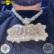 Personalized Letter Customized Name Necklace Iced Out Number Pendant for Men Big Baguette Hip Hop Rock Rapper Jewelry Fashion
