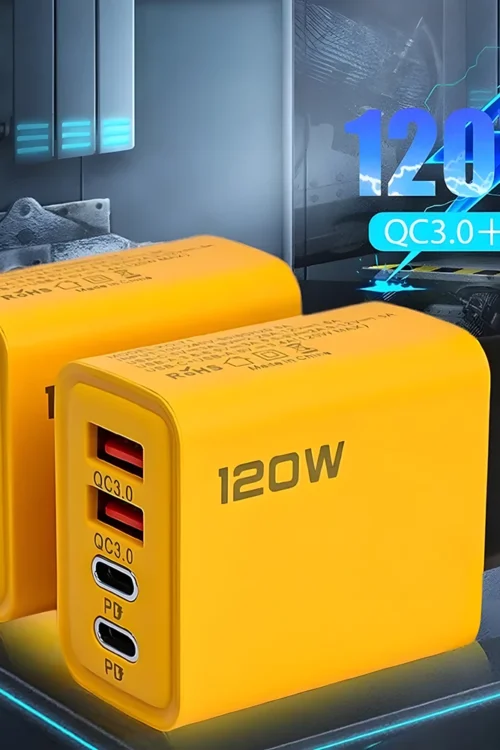 4 Ports USB C PD Charger Quick Charge 3.0 Type C USB Phone Chargers Fast Charging Adapter For iPhone 15 14 Samsung Xiaomi Huawei