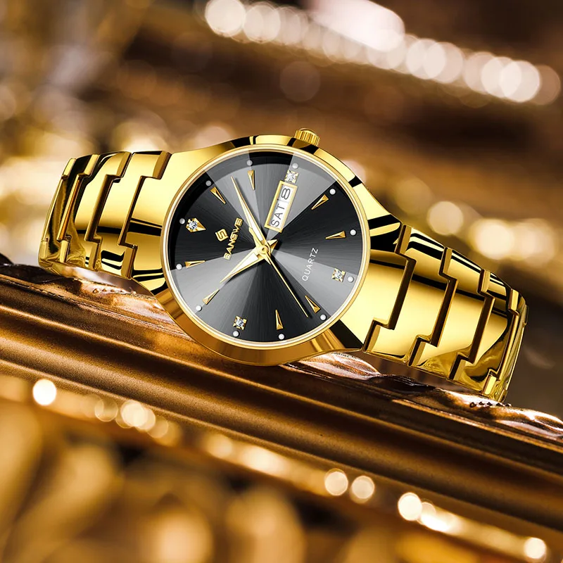 BANGWEI New Ladies luminous Watch Fashion Simple Waterproof Sport Women Watch Gold Stainless Steel Quartz Wristwatches For Women - Image 2