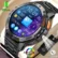 For Android ios New AMOLED Smart Watch Men with Flashlight Sports Waterproof Fitness Tracker Bluetooth Call Smartwatch Man+Box