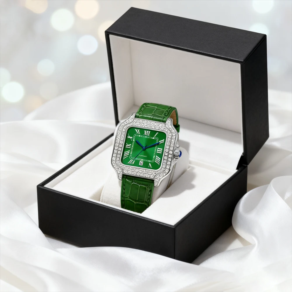 SEAKOSS 40mm Diamond Wristwatch Luxury Women Watch Moissanite Wristwatch Hip Hop Iced Out Automatic Mechanical Watches for Men - Image 2