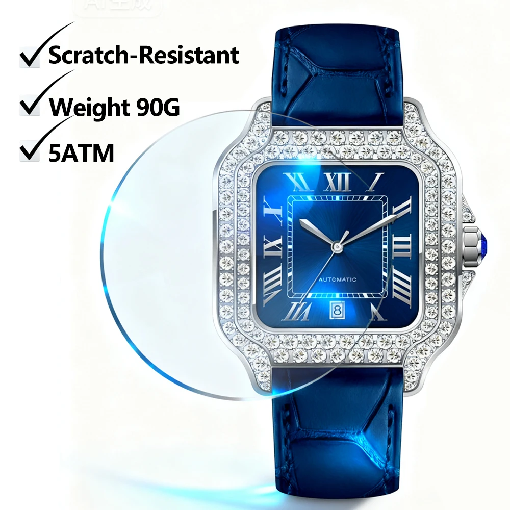 SEAKOSS 40mm Diamond Wristwatch Luxury Women Watch Moissanite Wristwatch Hip Hop Iced Out Automatic Mechanical Watches for Men - Image 6