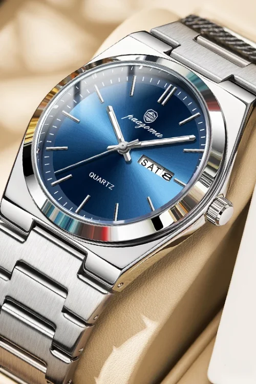 PAAZOMU Ultra Thin Quartz Watch Men Women Minimalist Style Waterproof Luminous Wristwatch Comfortable Strap Daily Office Gift