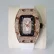 2025 Fashion Rose Iced Watch Women Casual Silicone Strap Dress Full Diamond AAA Tonnneau Quartz Watches For Ladies Dropshipping