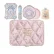 Flower Knows Maquiagem Profissional Completa Eyeshadow,Cushion Foundation,Blush,Lipstick & Mascara,Jewelry Storage Box Gift Set