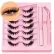 DIY lash clusters set Extension Kit Cat Eye eyelashes mink lash extensions kit with Bond and Seal and Lash Applicator Makeup