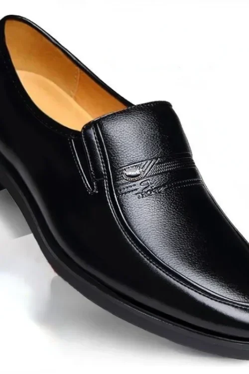 Leather Men Formal Shoes Luxury Brand 2023 Men’s Loafers Dress Moccasins Breathable Slip on Black Driving Shoes Plus Size 38-44