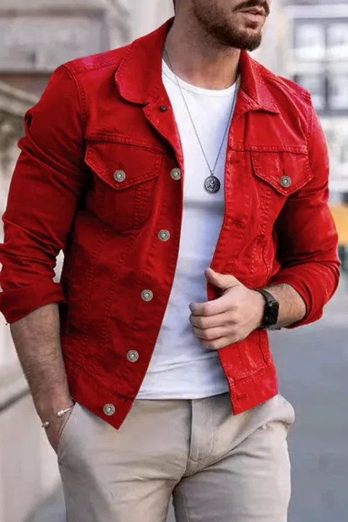 Hip-hop Men’s Denim Jackets Streetwear Casual Cotton Classic Slim Jeans Coat Male Brand Clothes Cowboy Jacket Ropa Para Hombre