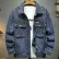 Fashion High-end Jacquard Design Men's Clothing Retro Streetwear Stylish and Casual Single Breasted Vintage Denim Jacket for Men