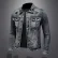 Men's Denim Jacket Vintage Distressed American Style Slim Fit Motorcycle Jacket Workwear Casual Coat Spring Autumn