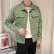 2026 New Men's Washed Denim Jacket with Ethnic Pattern Casual Streetwear Slim Fit Coats