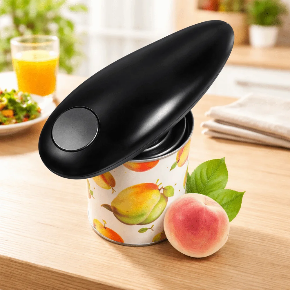 Safe Hands-Free Electric Can Opener Labor-saving Battery-Powered One Touch Jar Opener Universal Automatic Can Opener Chef - Image 4
