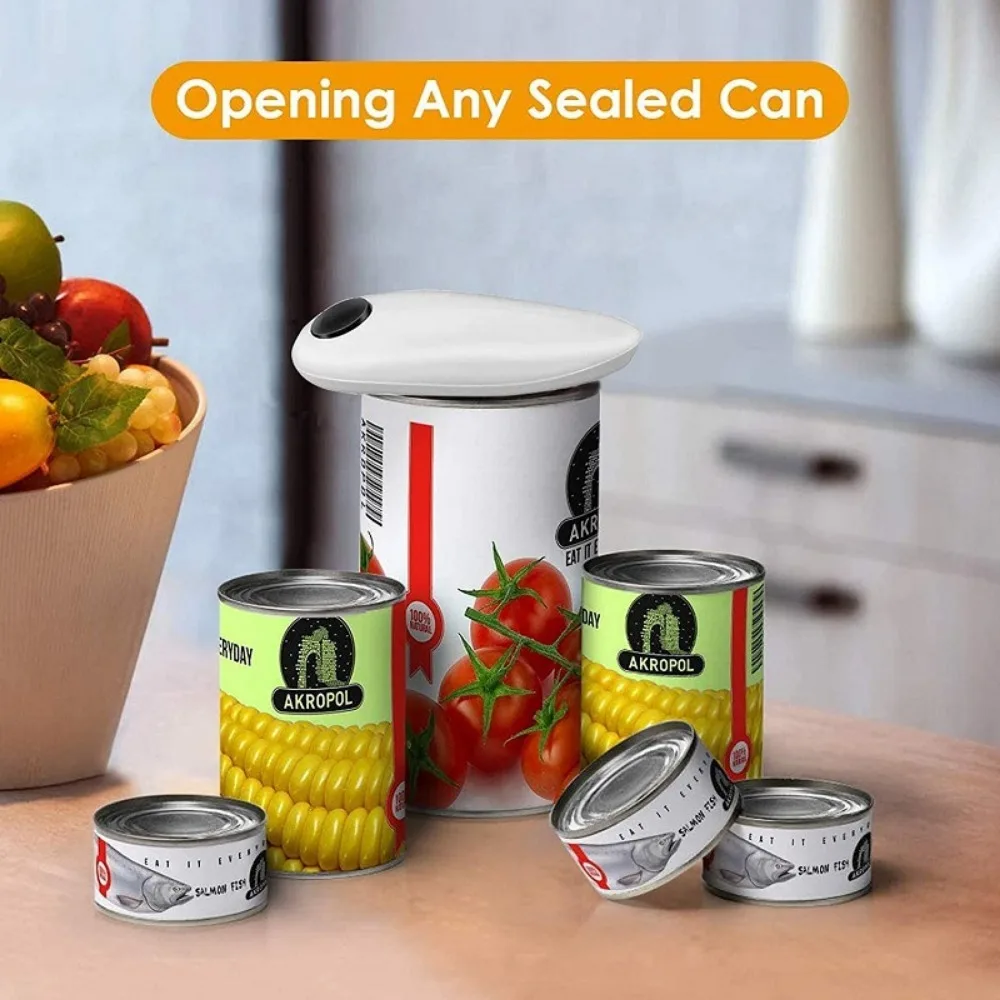 Electric Can Opener Automatic Touch Manual Handheld Can Openers Smooth Edge Practical Jar Bottle Openers Bar Kitchen Gadgets - Image 4