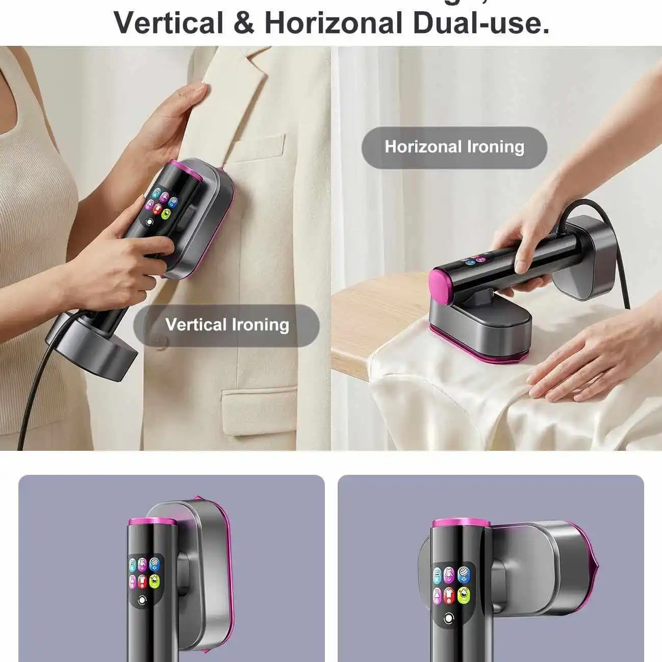 Portable Steamer Iron Mini NEW Handheld Steam Iron for Clothes Fast Heating Travel Garment Fabric Press Machine with Home - Image 2