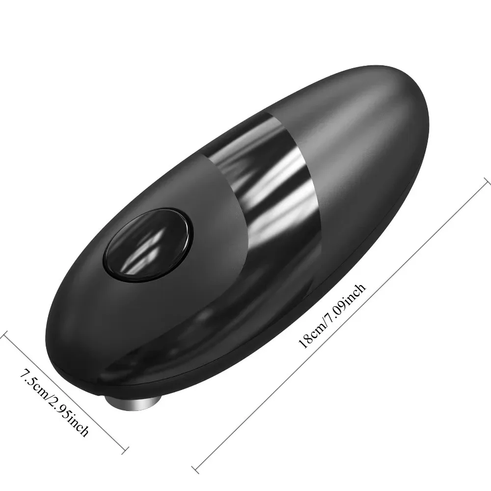 Electric Can Opener, Kitchen Accessories Can Open Almost Any Can, One-touch Automatic Opening, Kitchen Gadget with Smooth Edges - Image 2