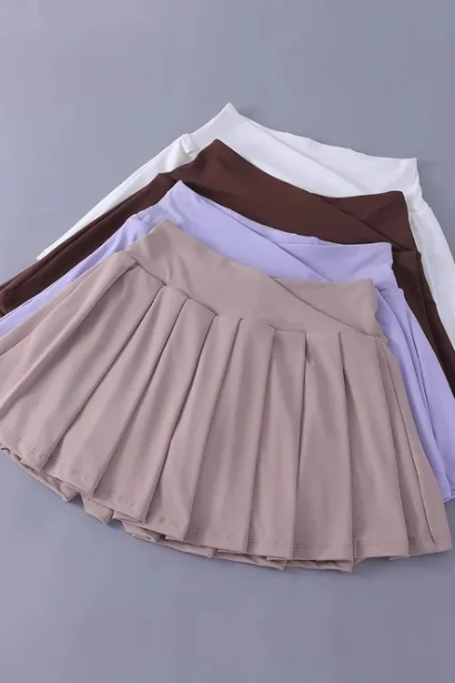 Women Tennis Pleated Skirt High Waisted Athletic Golf Skorts Workout Sports Skirts With Shorts For Women